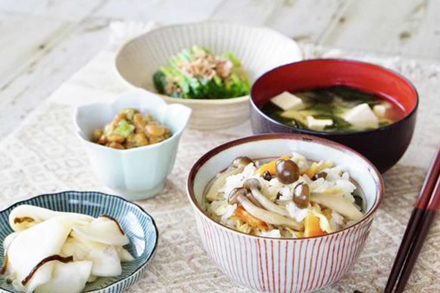 シンプルで節約にもつながる和食の献立イメージ